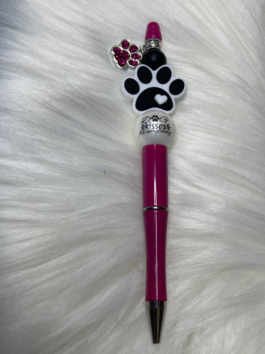 Dog Kisses Fix Everything Beaded Pen