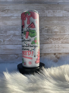 My Day Christmas Glitter Sublimation Tumbler