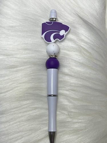 Wildcat (Angleton ISD)  Beaded Pen