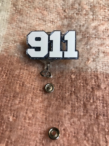 911 Dispatcher Badge Reel