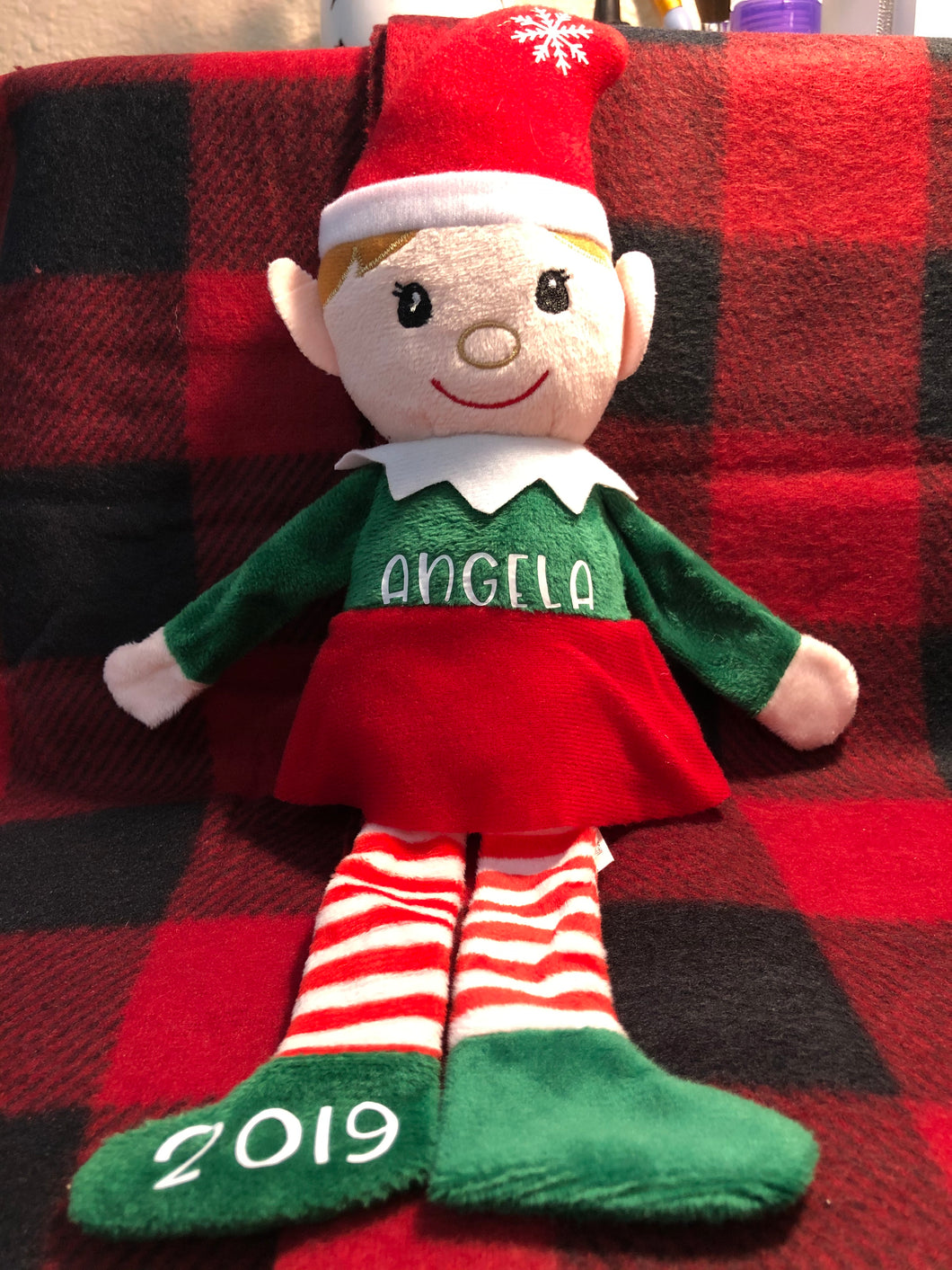 Personalized Christmas Elf Girl