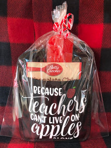 Because Teachers Can't Live On Apples Alone Pot Holder