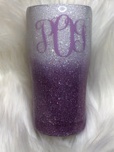 Load image into Gallery viewer, Glitter Ombre Monogram Tumbler