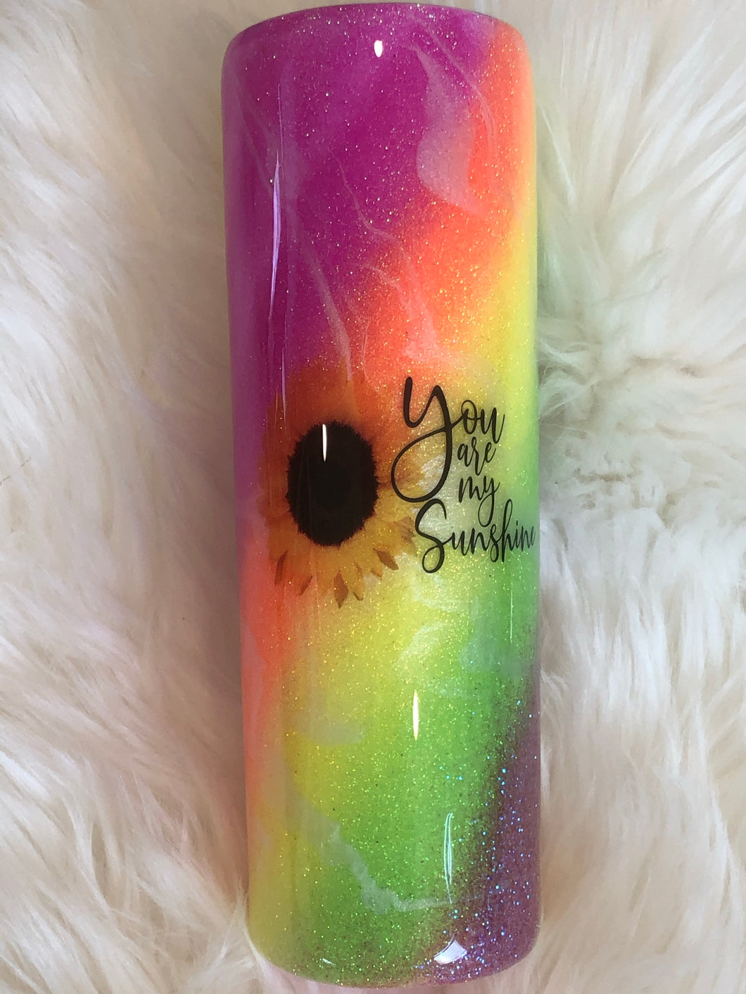 You Are My Sunshine Rainbow Tumbler