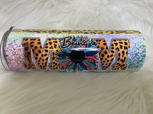 Load image into Gallery viewer, Being A Mom Makes My Life Complete Sunflower Leopard Sublimation Tumbler