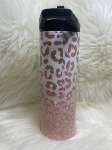 Be Savage Not Average Pink Leopard Sublimation Tumbler