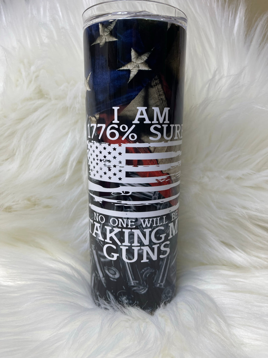 1776% They Aren't Taking My Guns Sublimation Tumbler