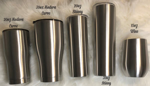 Texas Blue Line Stainless Tumbler