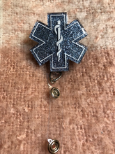 Load image into Gallery viewer, Star of Life Medical Badge Reel