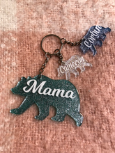 Load image into Gallery viewer, Mama Bear and Cub Keychain