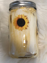 Load image into Gallery viewer, Sunflower Elephant Mason Jar Tissue Holder