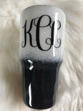 Load image into Gallery viewer, Monogram Glitter Tumbler