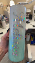 Load image into Gallery viewer, Mint Mermaid Glitter Tumbler